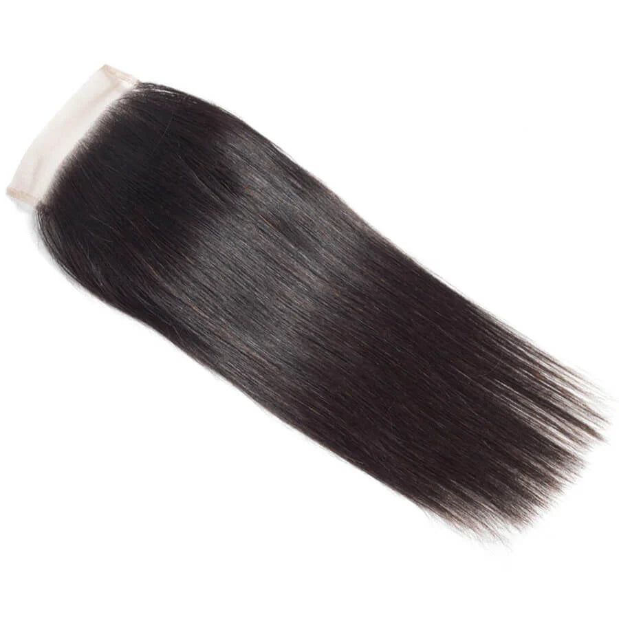 4x4 HD Transparent Lace Closure Straight Human Hair Closure