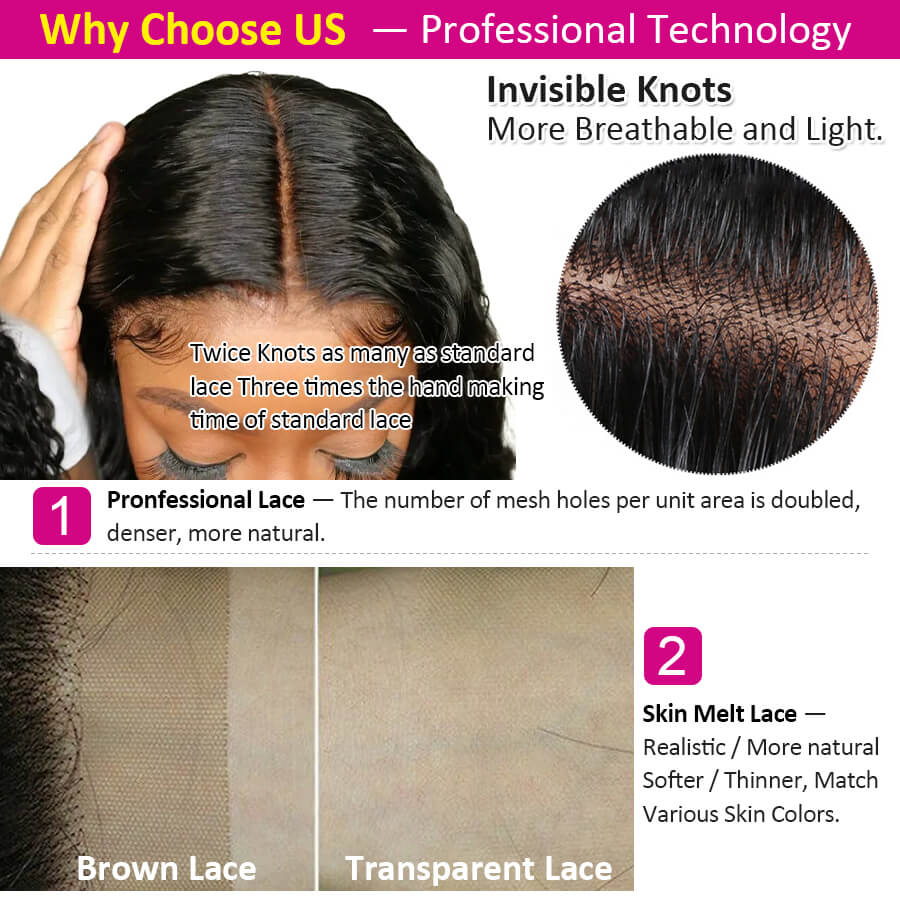 Body Wave 13x4 Transparent Lace Frontal Wig Wholesale, 180% Density with Full Hair, 100% Unprocessed Virgin Human Hair Material