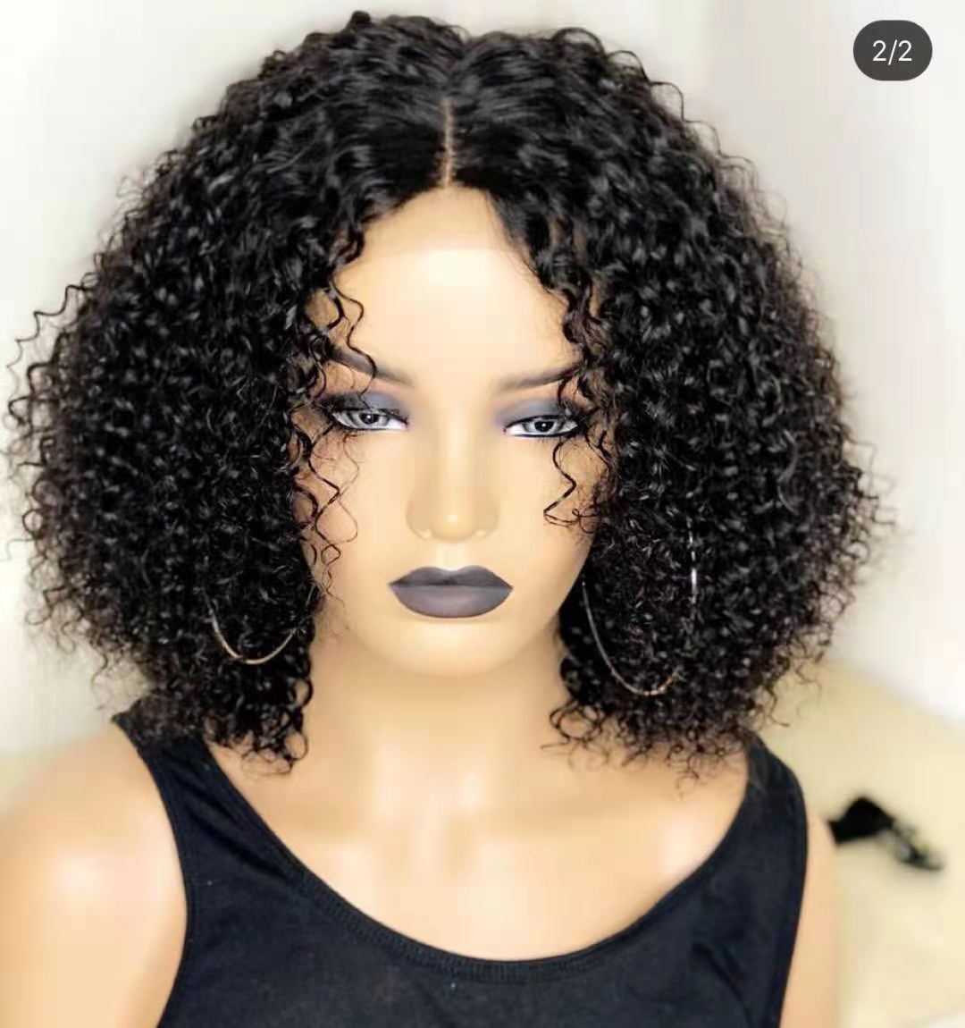 Virgin Cuticle Aligned Human Hair Bundles Curly Human Hair Extension