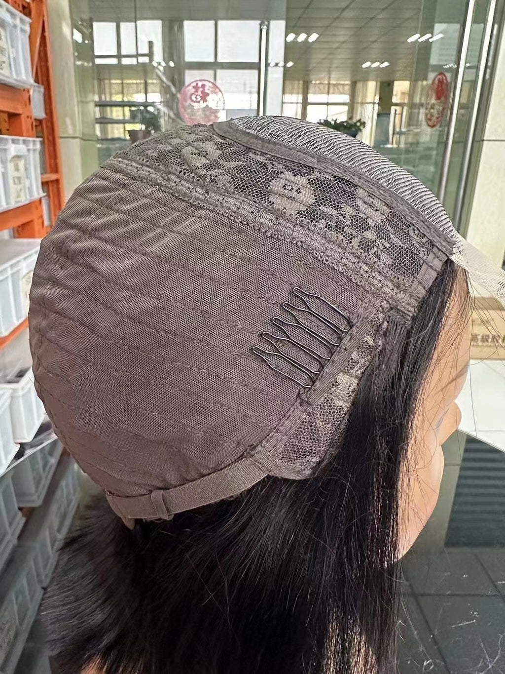 Bone Straight 4x4 Lace Closure Transparent BOB Wig Wholesale Virgin Human Hair