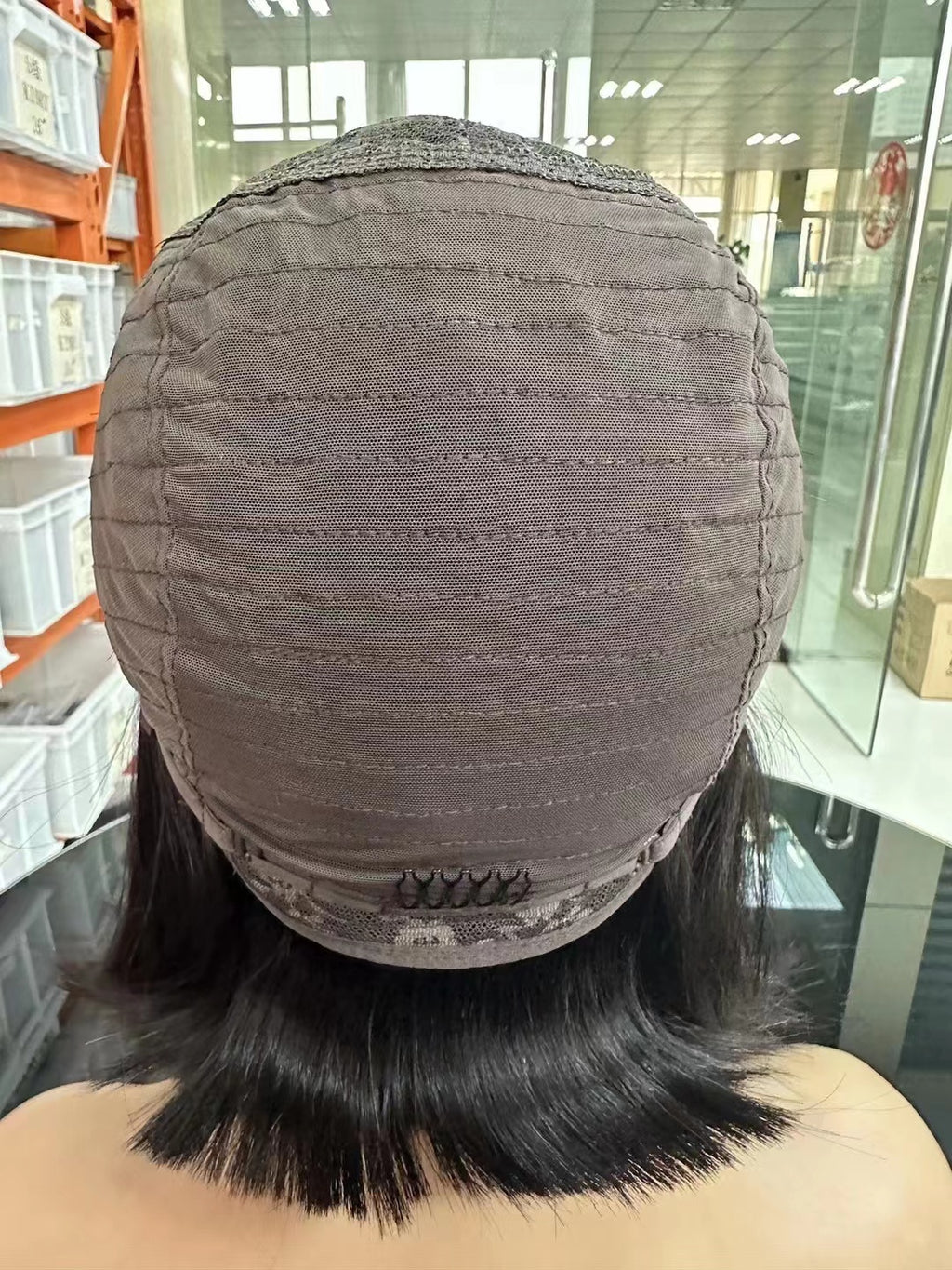 Bone Straight 4x4 Lace Closure Transparent BOB Wig Wholesale Virgin Human Hair