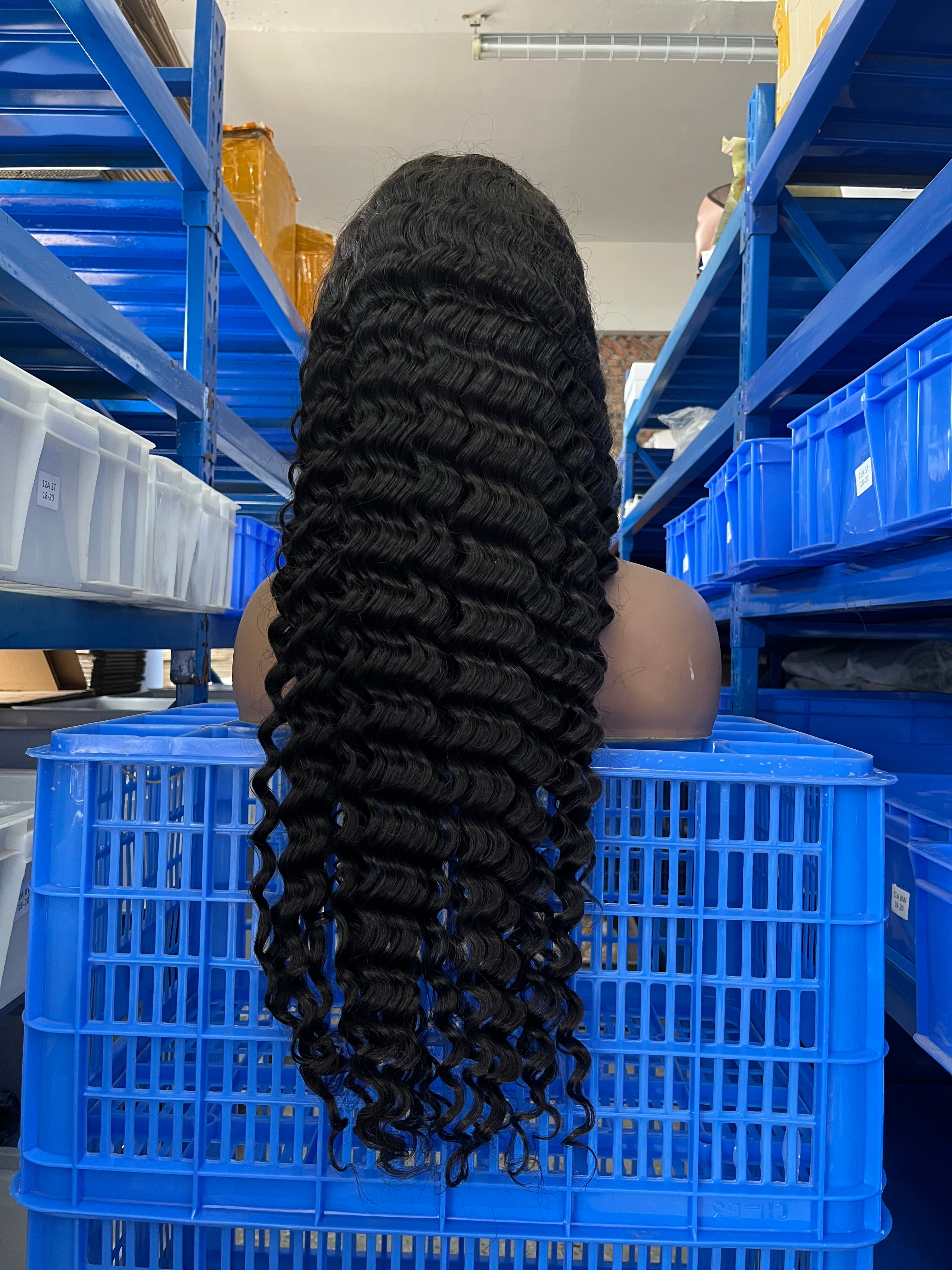 Deep Wave 13x4 Transparent Lace Frontal Wig Wholesale, Forever Tight Curls, Still Keep Curls After Washed