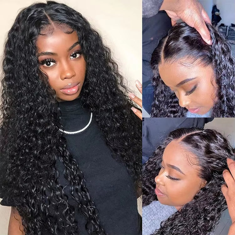 Deep Curly 13x4 Transparent Lace Frontal Wig Wholesale, Forever Curls, Bleached Knots & Preplucked