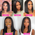 Bone Straight 13x4 Transparent Lace Frontal BOB Wig Wholesale Virgin Human Hair
