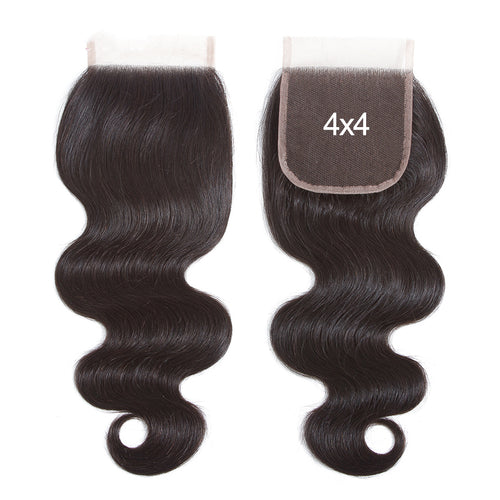 4*4 Transparent Lace Closure  100% Virgin Human Hair