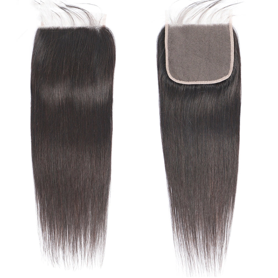 4*4 Transparent Lace Closure  100% Virgin Human Hair