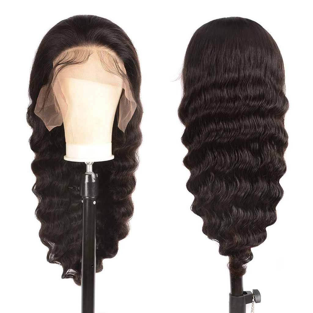 Loose Deep 13x4 Transparent Lace Frontal Wig Wholesale, Sexy Wave, Bleached Knots & Preplucked