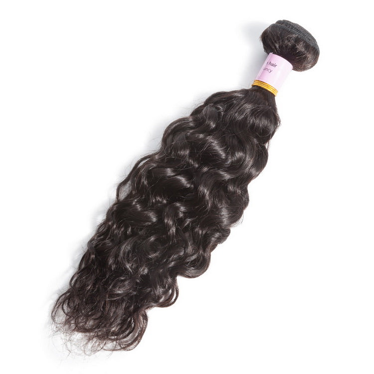 Virgin Cuticle Aligned Human Hair Bundles water wave Human Hair Weave extensions