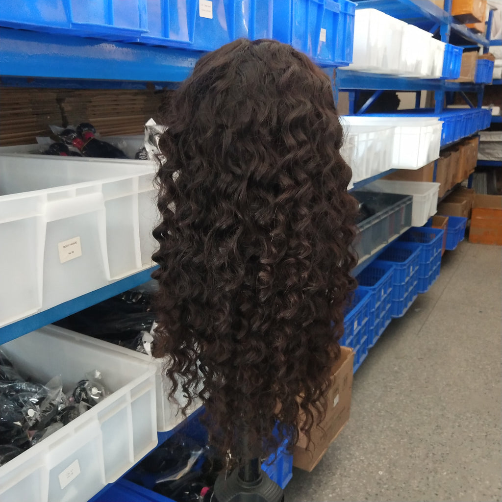 Loose Deep 13x4 Transparent Lace Frontal Wig Wholesale, Sexy Wave, Bleached Knots & Preplucked