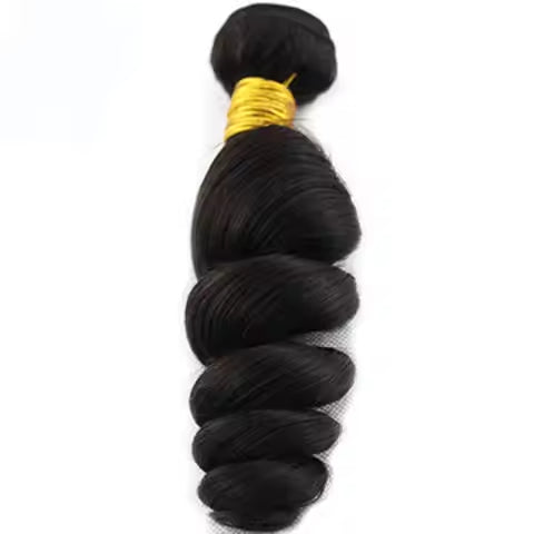 Natural Full Cuticle Aligned Virgin Brazilian Human Hair Extensions Loose Wave