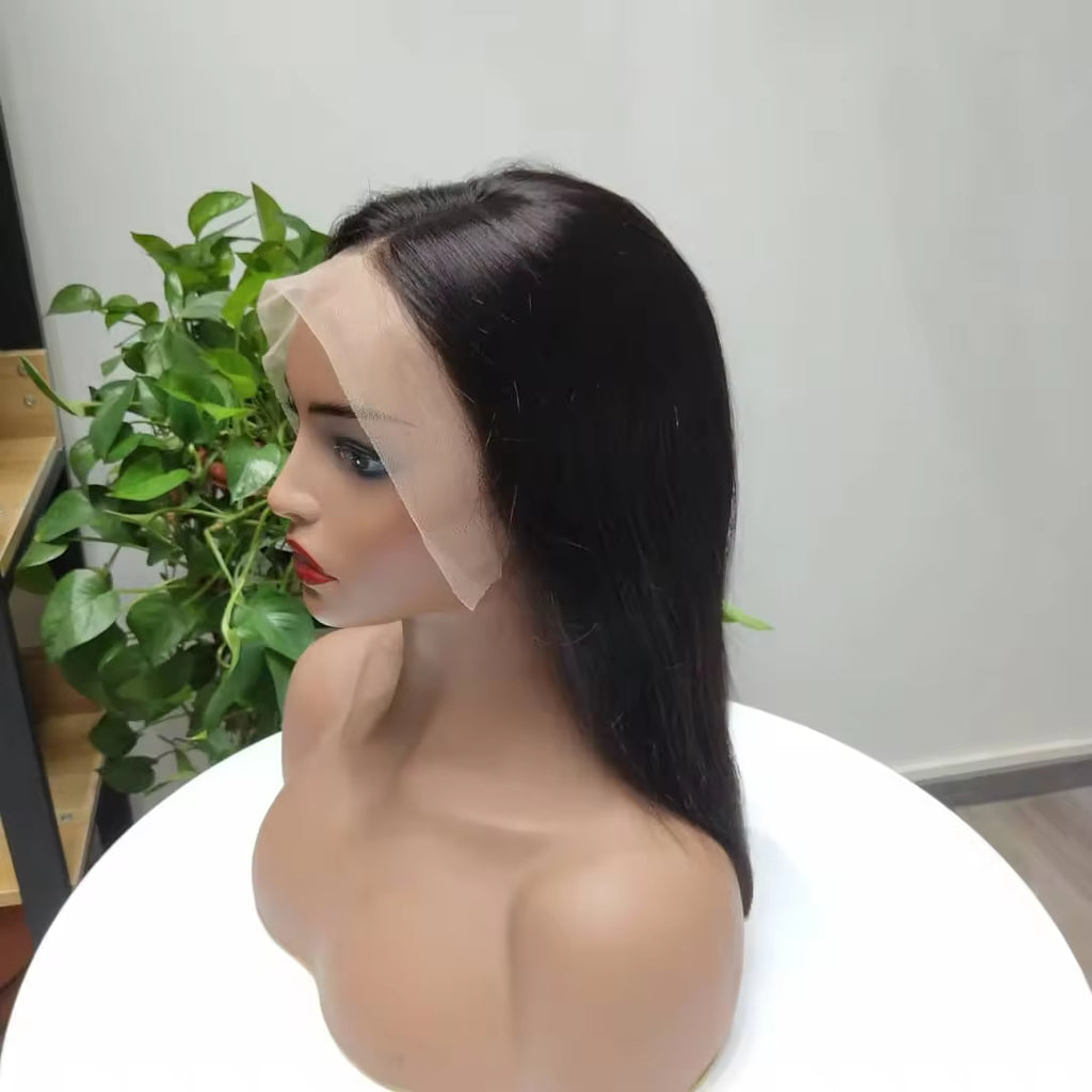 Bone Straight 13x4 Transparent Lace Frontal BOB Wig Wholesale Virgin Human Hair