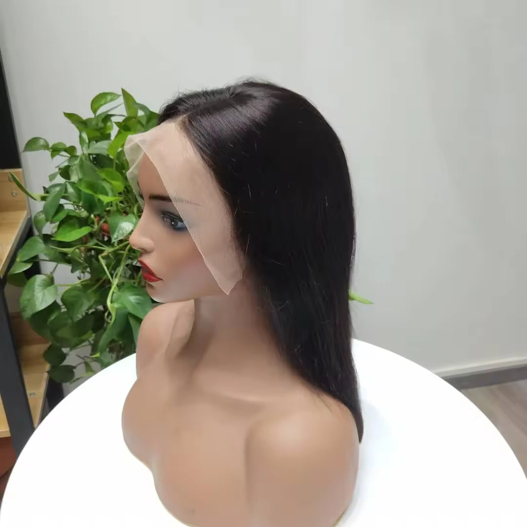 Bone Straight 13x4 Transparent Lace Frontal BOB Wig Wholesale Virgin Human Hair