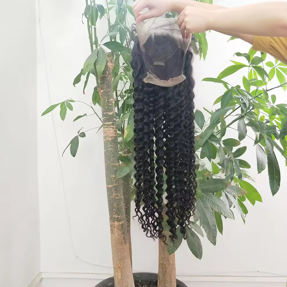 Deep Wave 13x4 Transparent Lace Frontal Wig Wholesale, Forever Tight Curls, Still Keep Curls After Washed