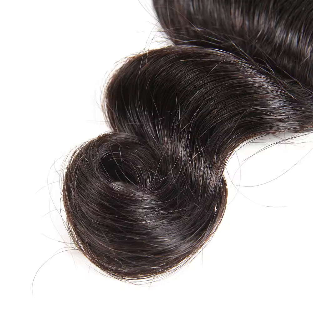 Virgin Cuticle Aligned Human Hair Bundles Loose Deep Human Hair Weave extensions