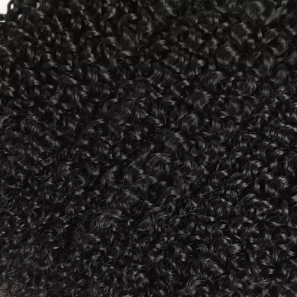 Virgin Cuticle Aligned Human Hair Bundles Curly Human Hair Extension