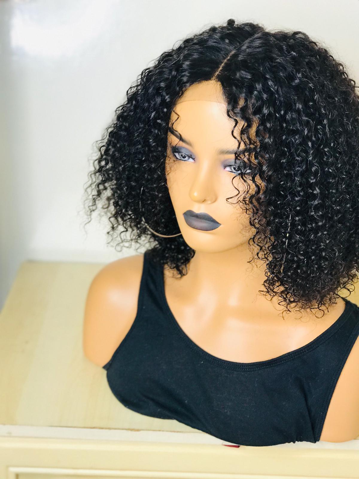 Virgin Cuticle Aligned Human Hair Bundles Curly Human Hair Extension